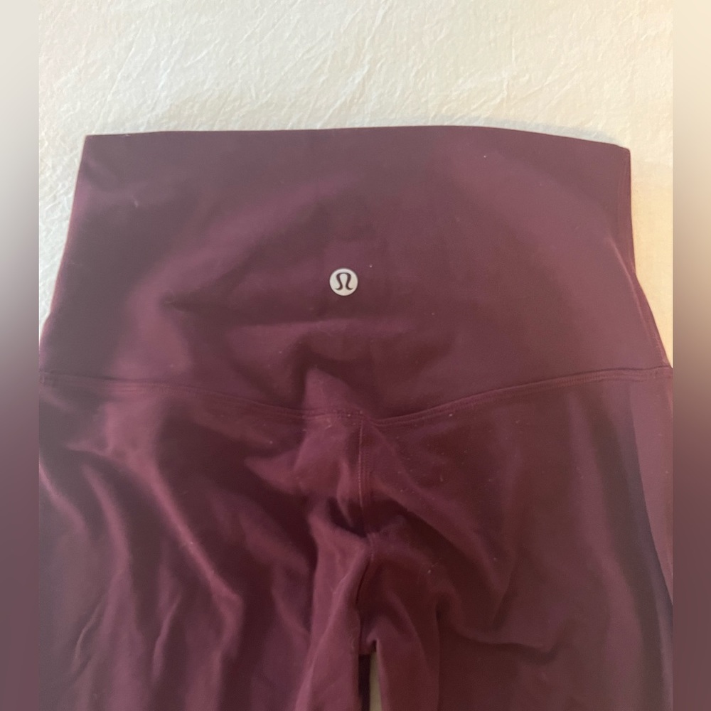 Lululemon Align High Rise 28” Maroon Leggings